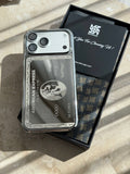 amex iphone 17 pro max case silver platinium