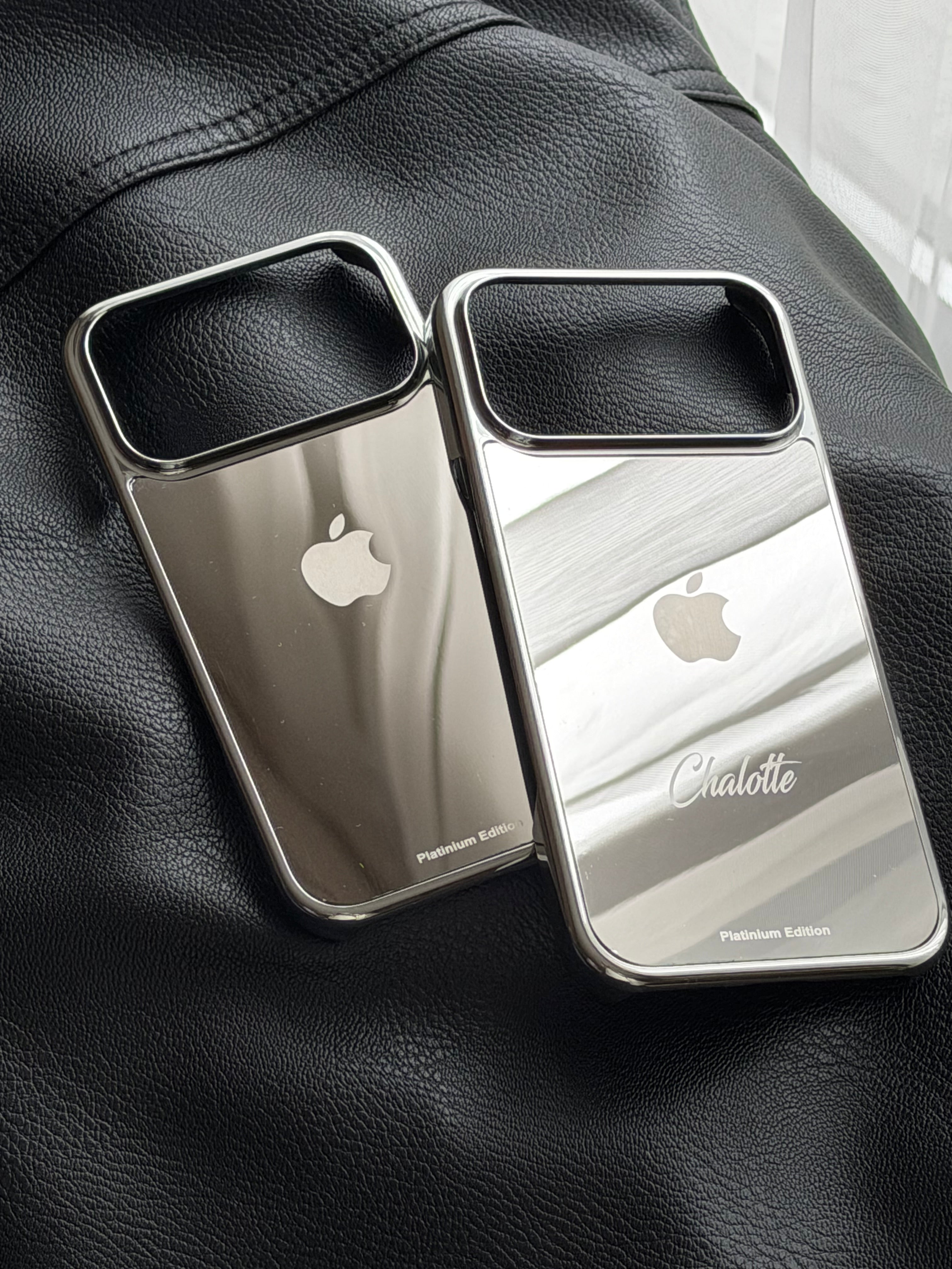 platinium silver iphone 17 pro max case