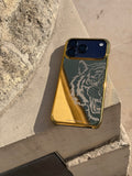 Tiger Design Gold Plated iPhone 17 Pro Case