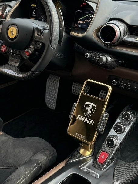 Ferrari Design Gold Plated iPhone 17 Pro Max Case
