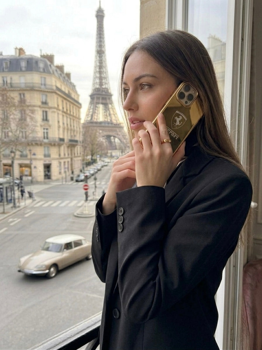 Ferrari Design Gold Plated iPhone 17 Pro Max Case