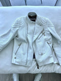 White Python / Snake Leather Jacket philipp plein