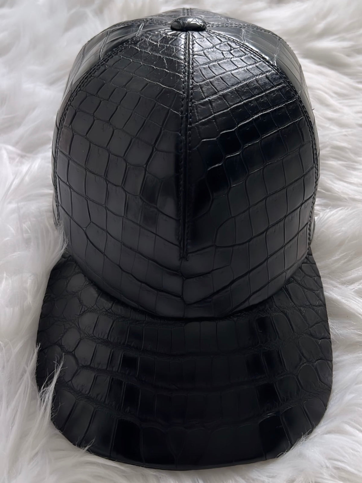 black crocodile hat