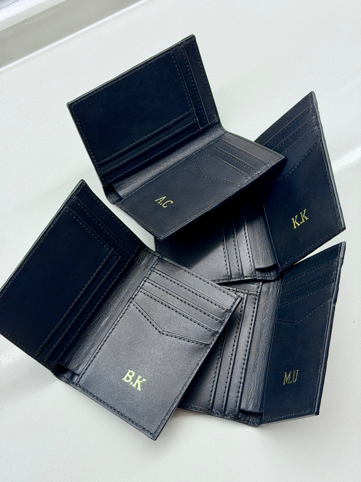 Black Python Leather Bifold Wallet