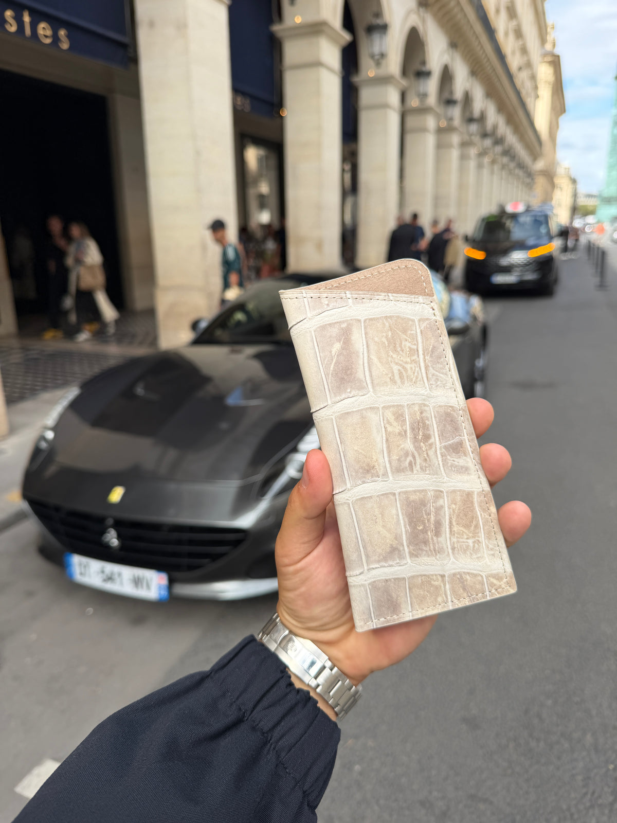 Himalayan Crocodile Leather Eyewear Case