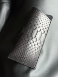 Black Snake / Python Leather Eyewear Case