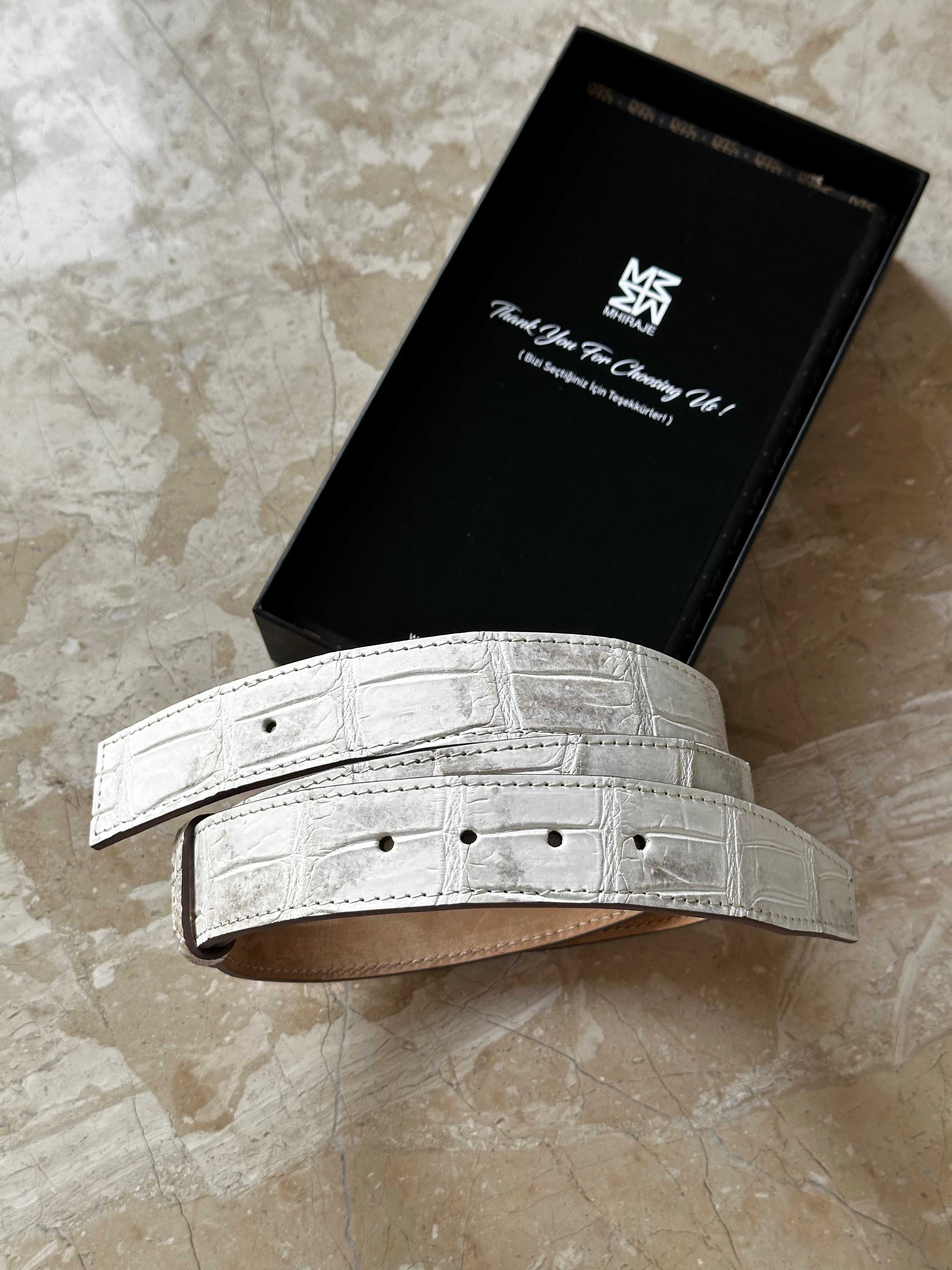 Himalayan Crocodile Leather Belt