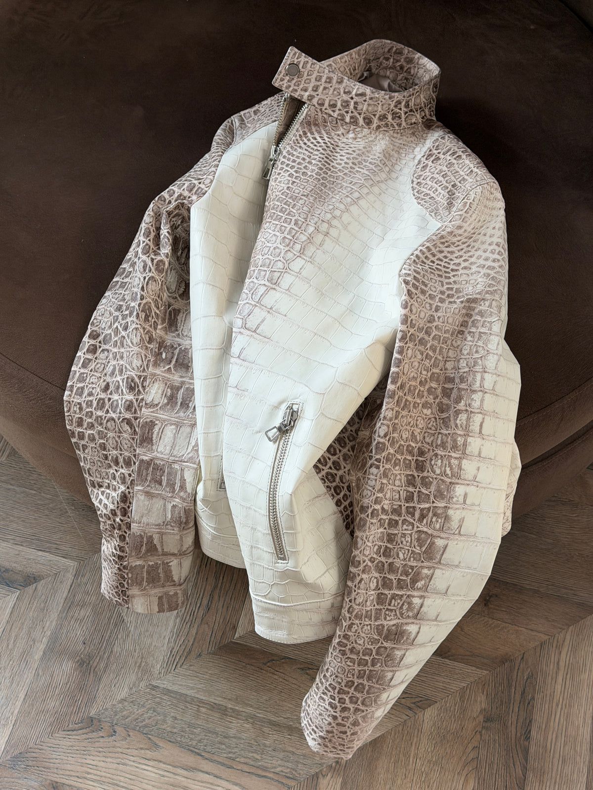 Himalayan Crocodile Leather Men Jacket