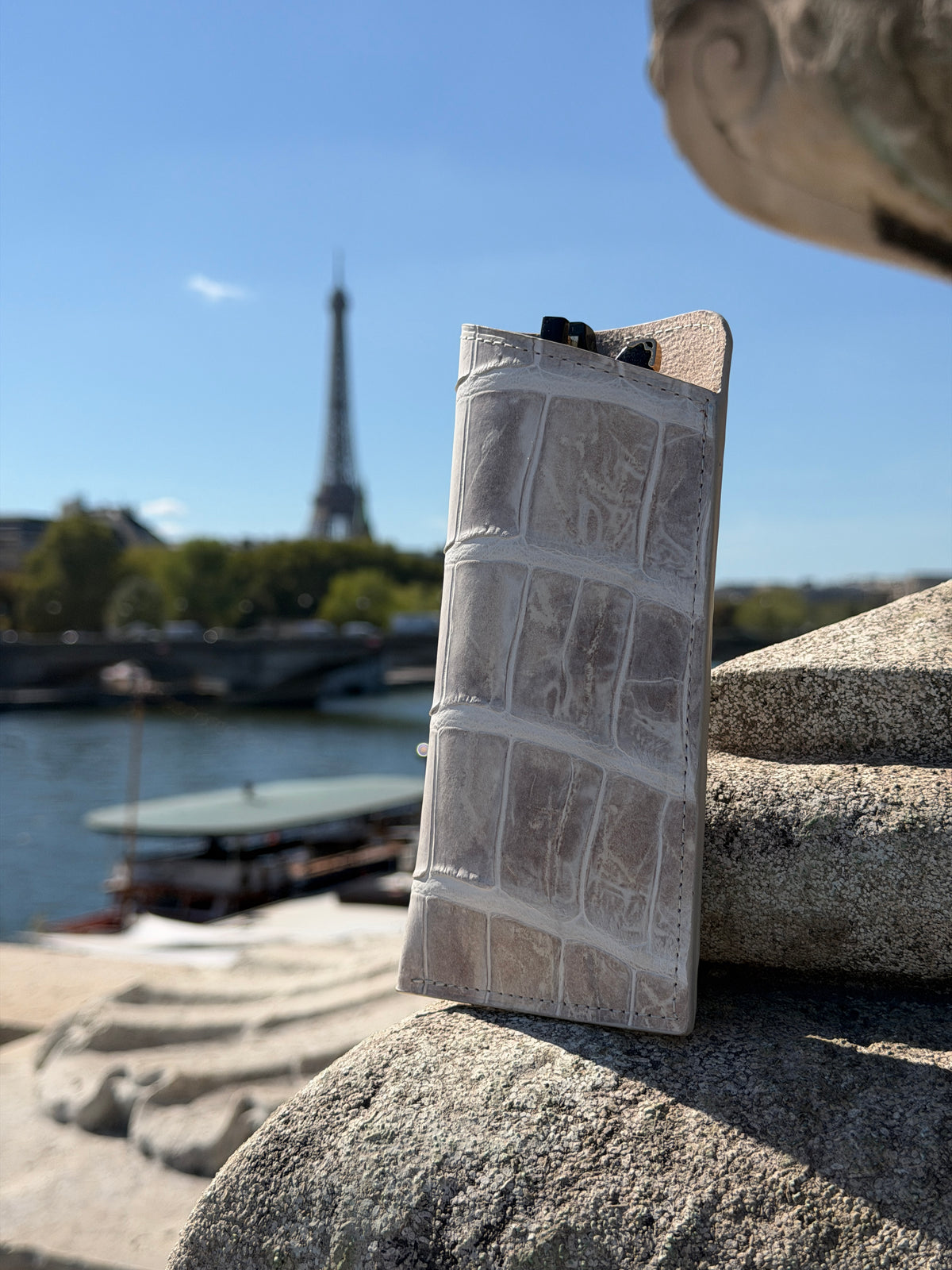 Himalayan Crocodile Leather Eyewear Case