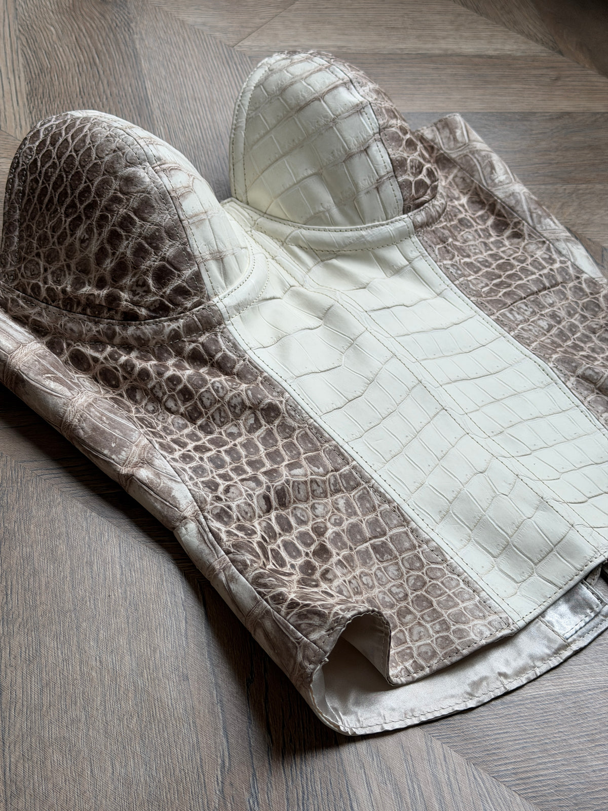 Himalayan Crocodile Leather Corset