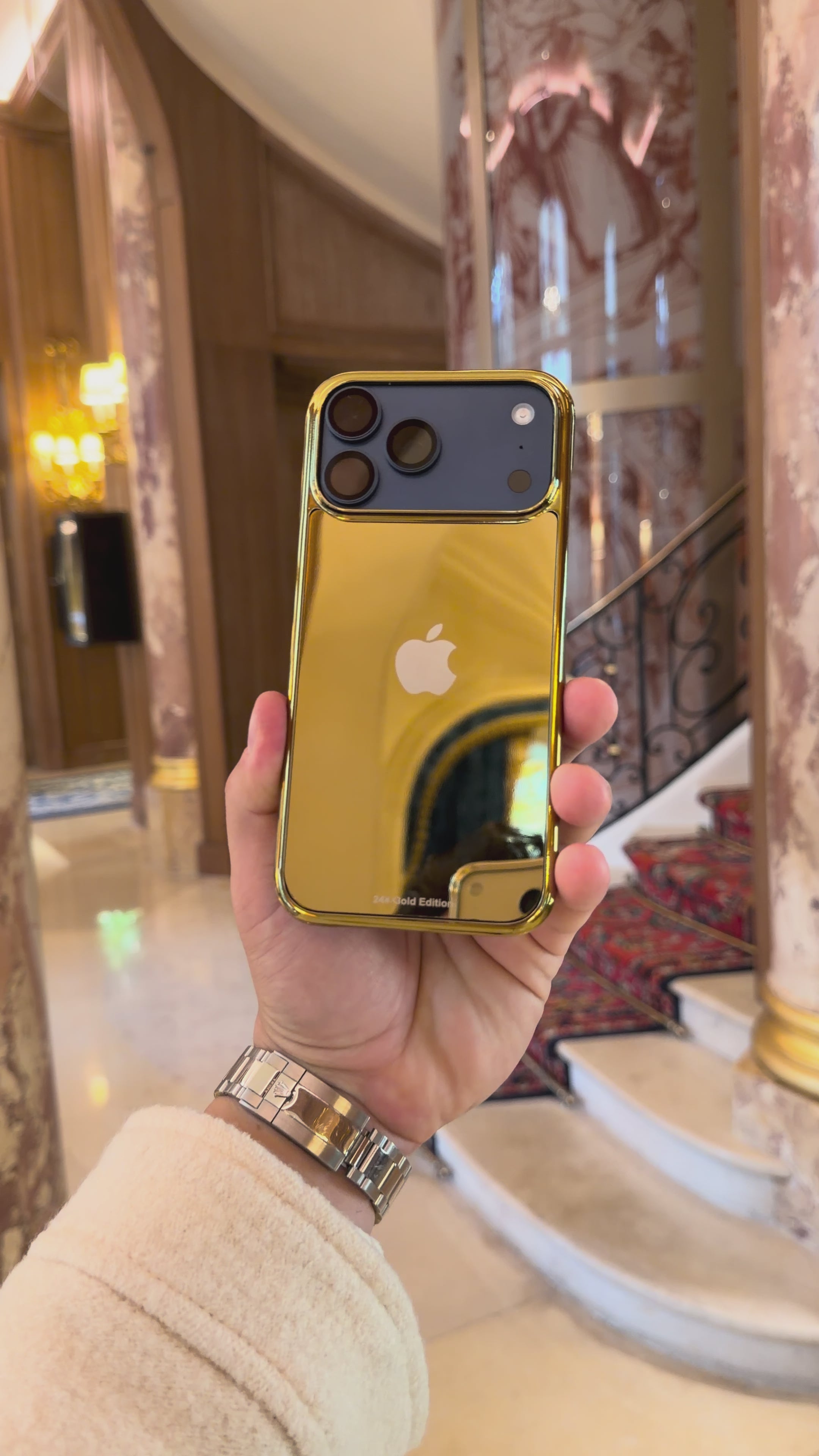 Apple Design Gold Plated iPhone 18 Pro Max Case