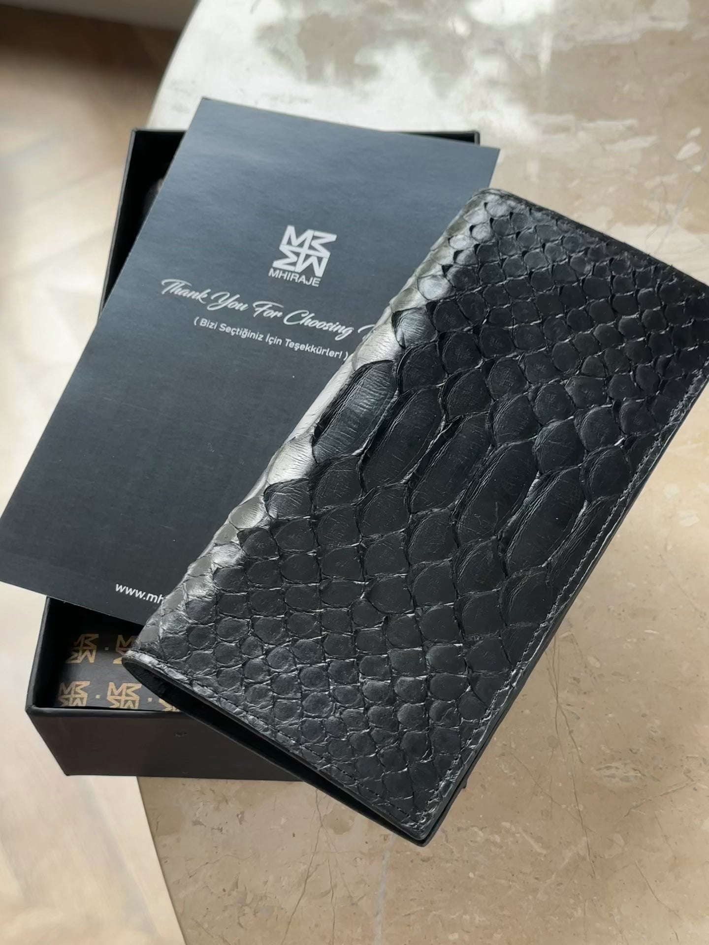black-python-leather-continental-wallet