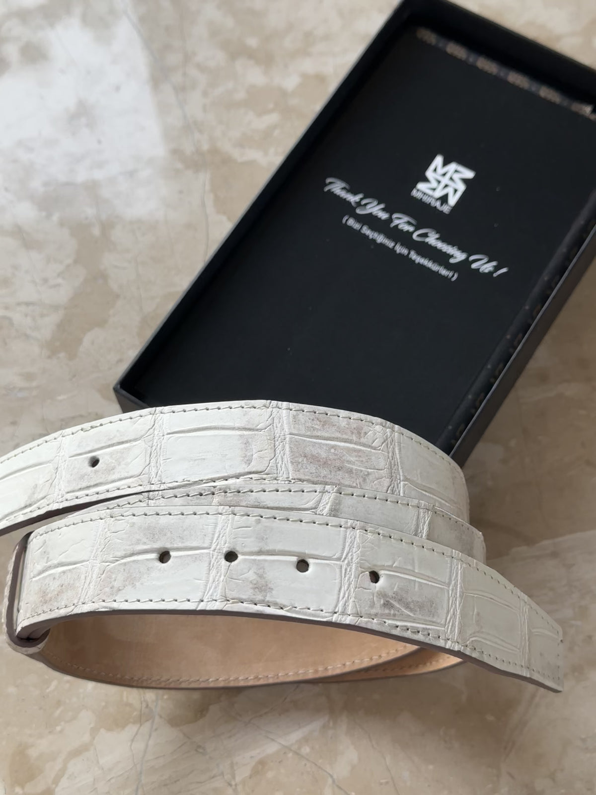 Himalayan Crocodile Leather Belt